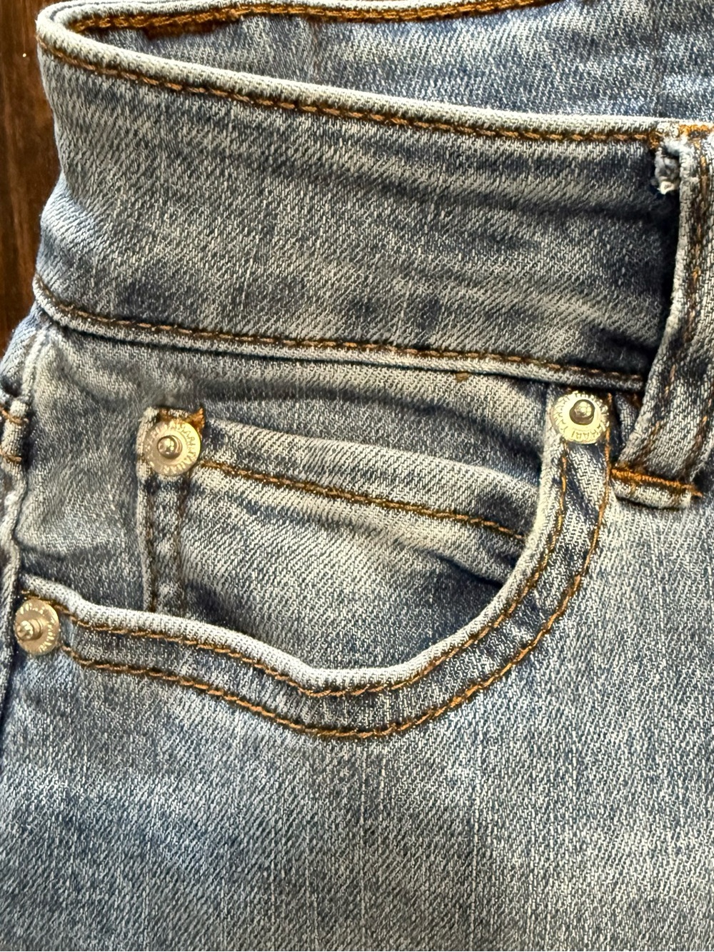 Tahari Belleville Premium Denim Jean 4P Light Wash Blue Jeans Bootcut Flare - Picture 8 of 12